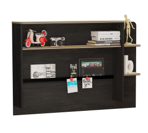 Nadstawka do biurka prostego Line BLACK