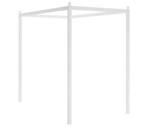 Rama pod baldachim do łóżka 120x200cm RUSTIC WHITE