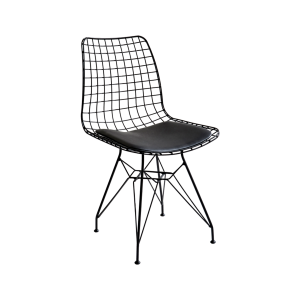 Krzesło ze skóry DARK METAL