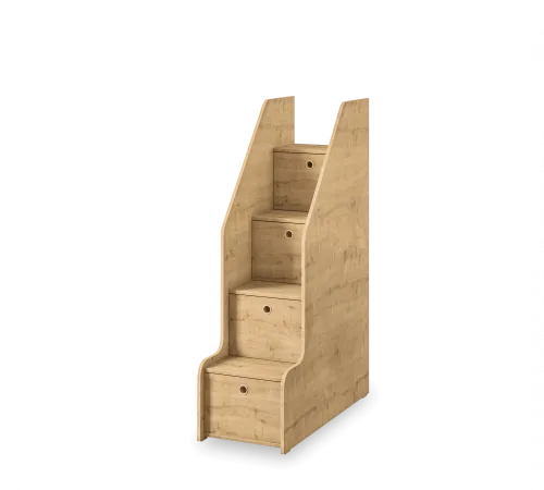Schody z szafka_MOCHA_Staircase with cabinet STUDIO__BUNK_BED_zdj1