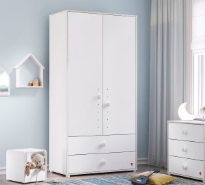 Montes White – szafa dwudrzwiowa